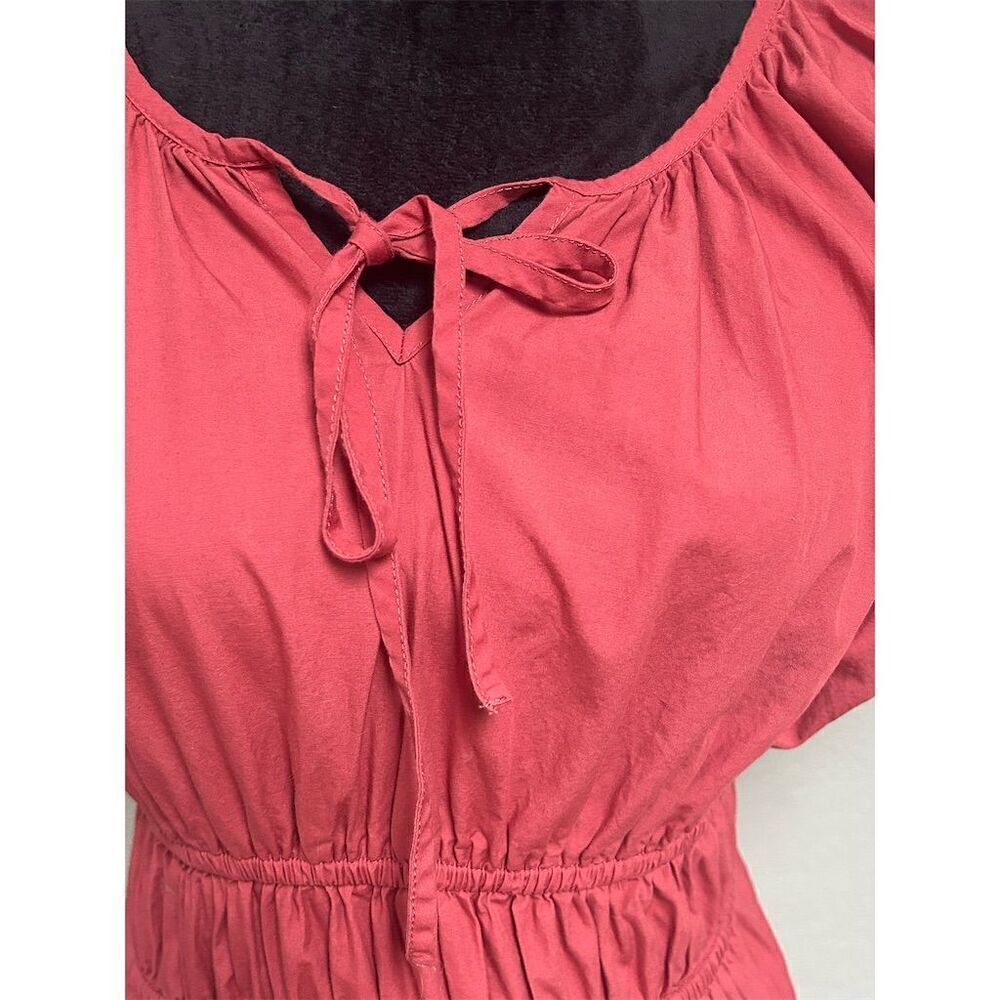 J. Crew Women's XS Standard Red Chic Tiered Knee Length Party Dress - Picture 4 of 9